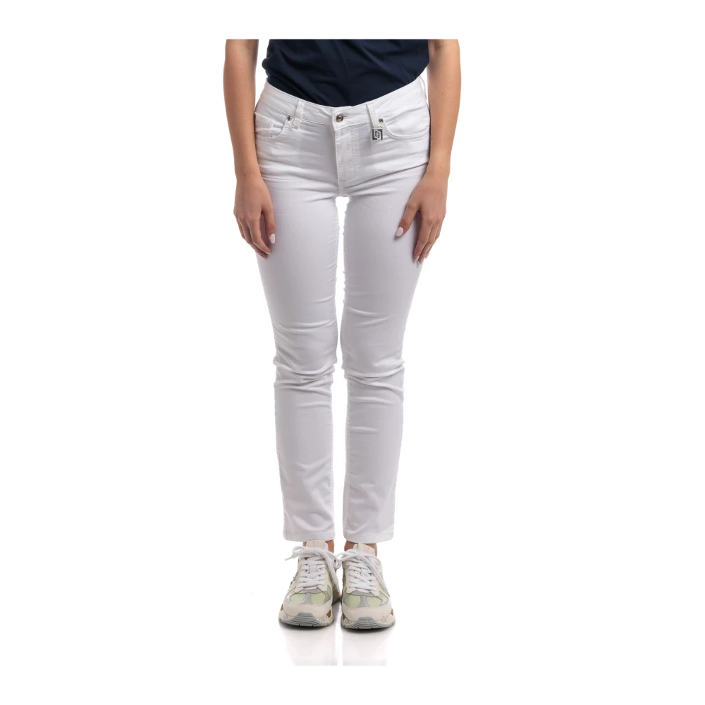 Liu Jo Women's White Skinny Fit Jeans, W31, Magnetic Regular Fit Trousers