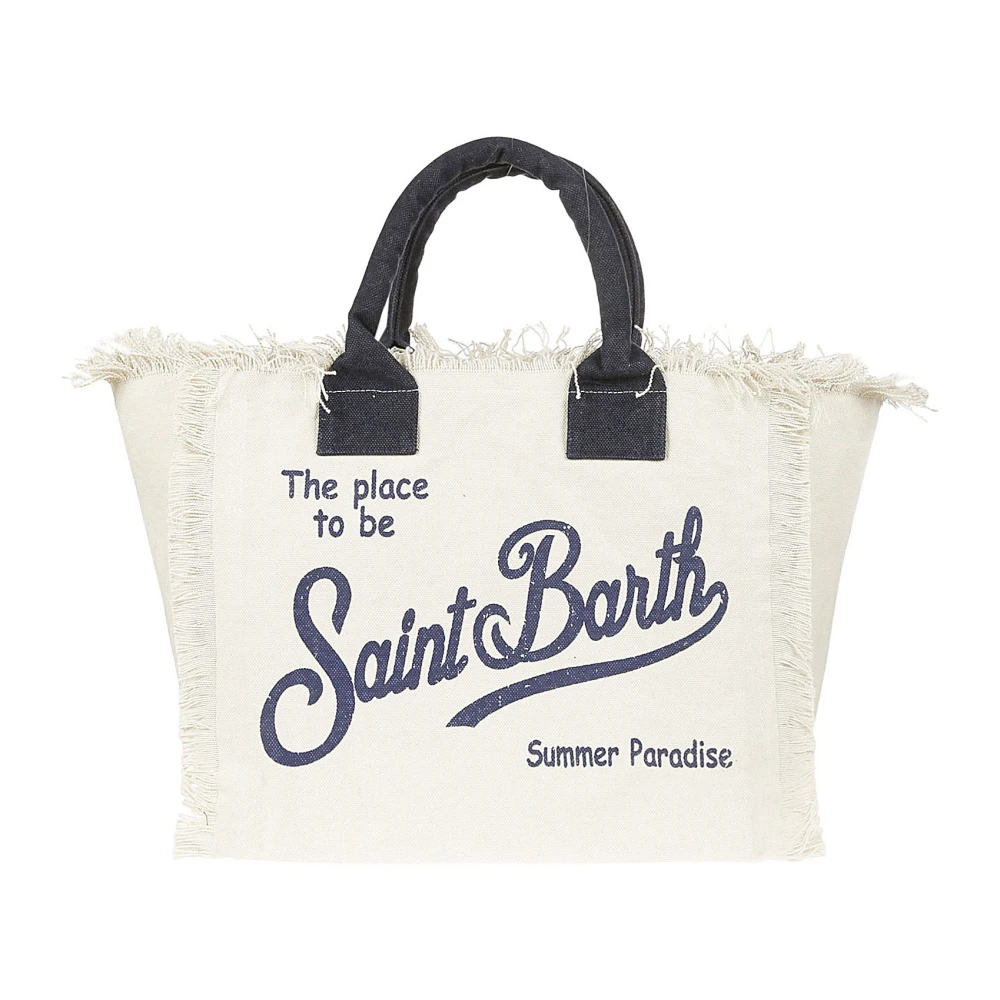MC2 Saint Barth Denim Fringe Vanity Tas Multicolor Dames