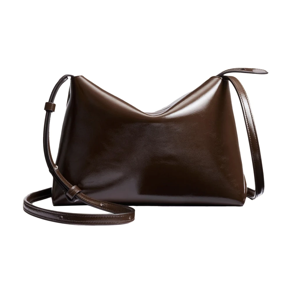 Khaite Medium Crossbody Tas in Chestnut Brown Dames