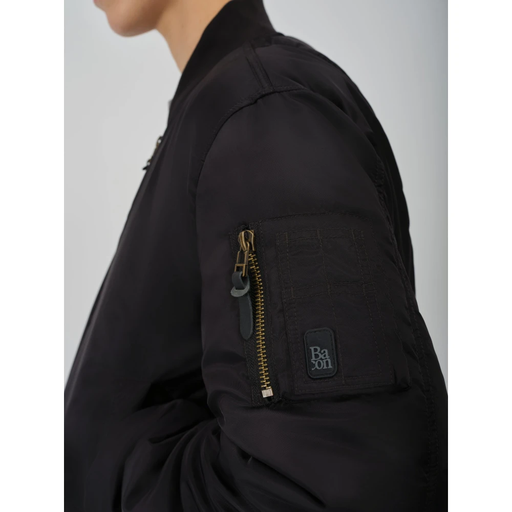 Bacon M Bomber Twill Black Heren