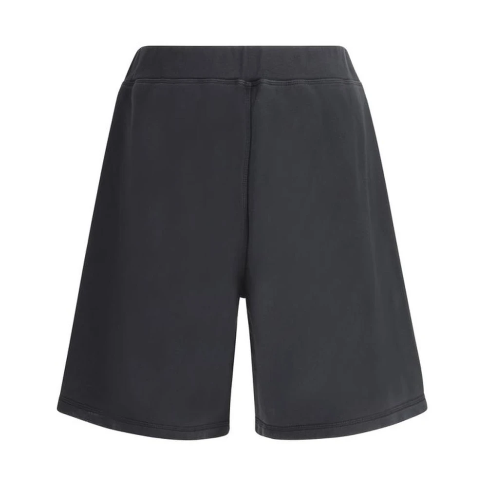 Dsquared2 Monogram Katoenen Shorts met Elastische Tailleband Black Heren