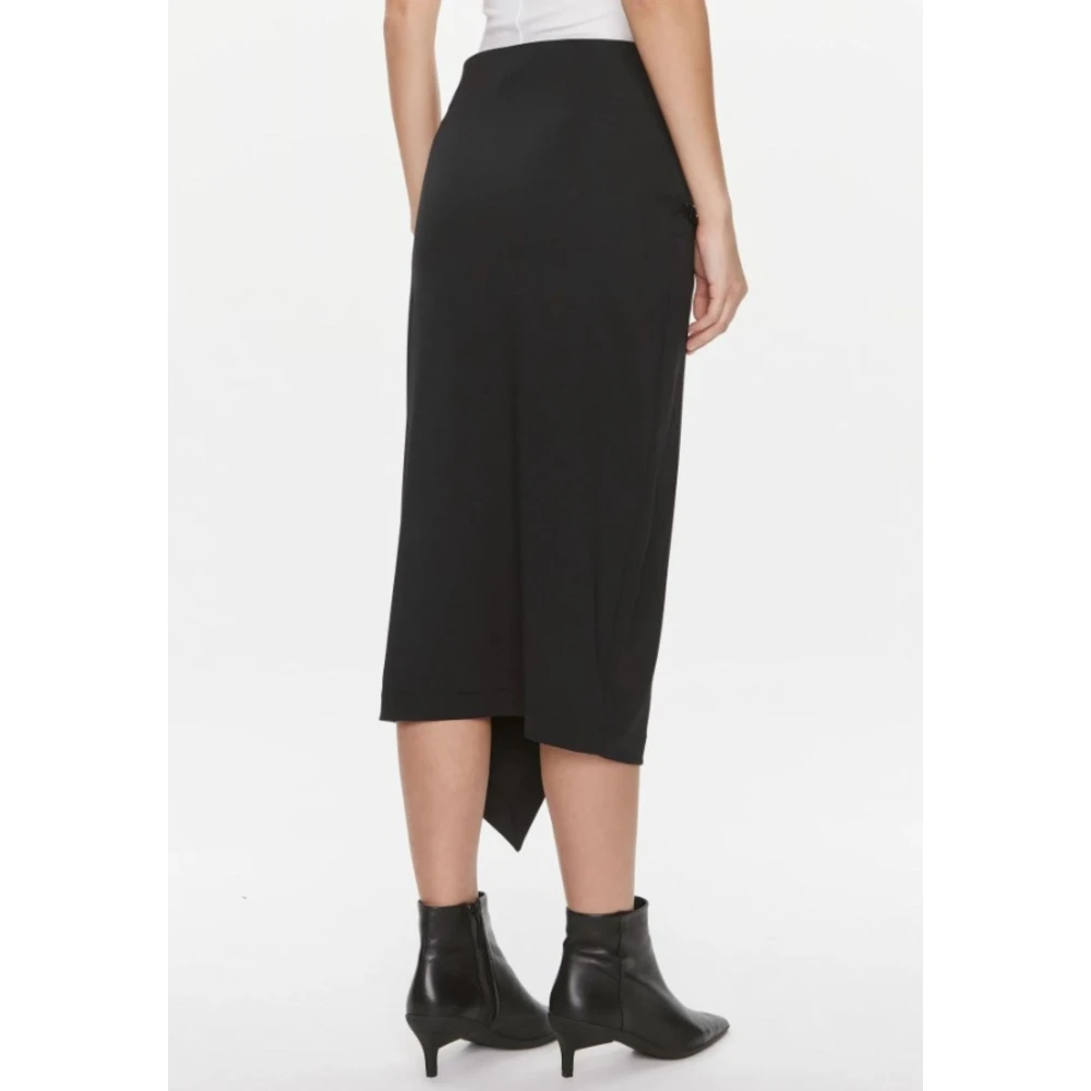 Calvin Klein Midi Skirts Black Dames