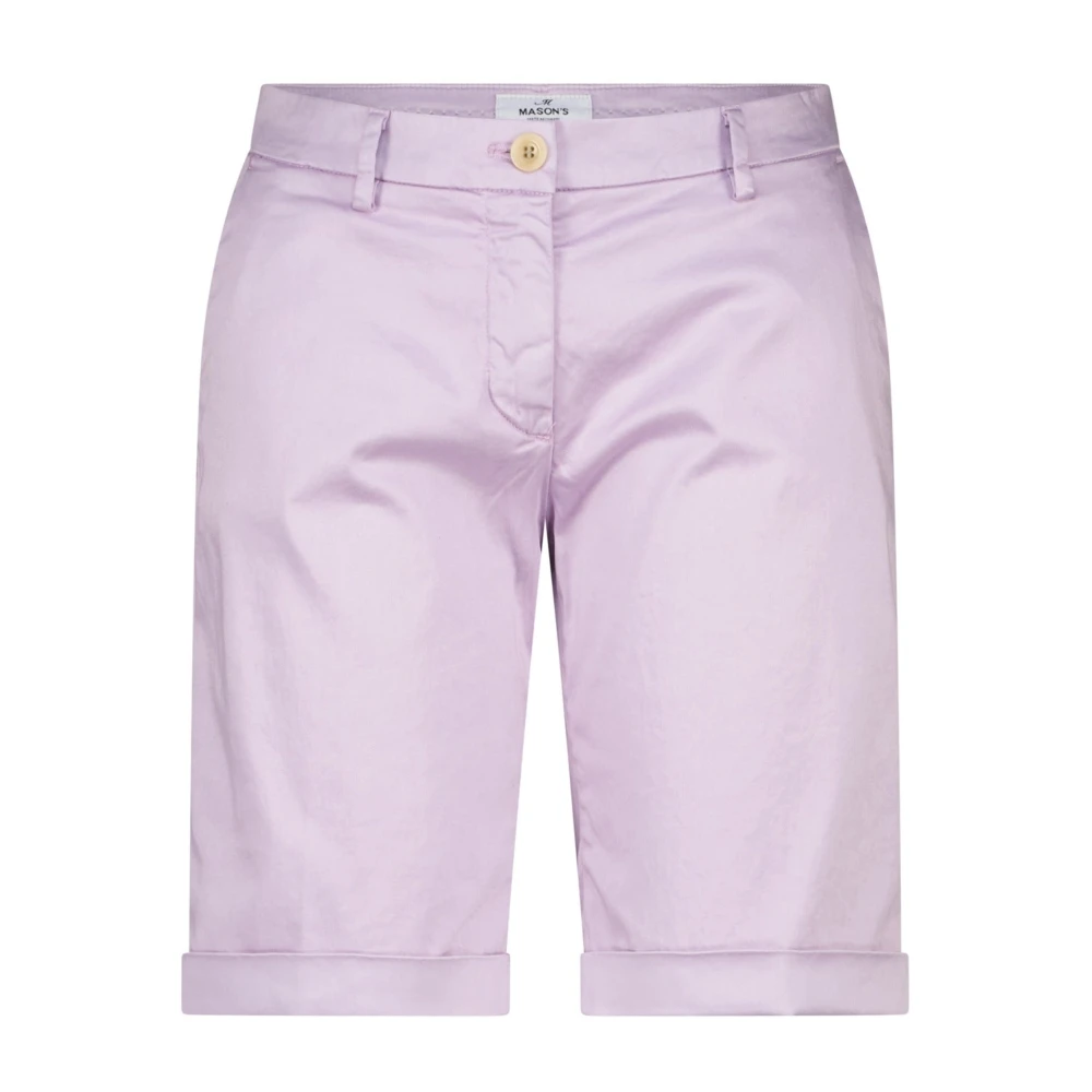 Mason's New York Katoenen Shorts Purple Heren