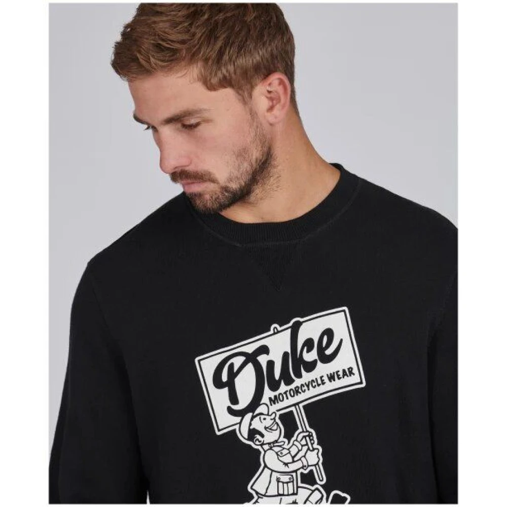 Barbour Famous Duke Sweatshirt Zwart Black Heren