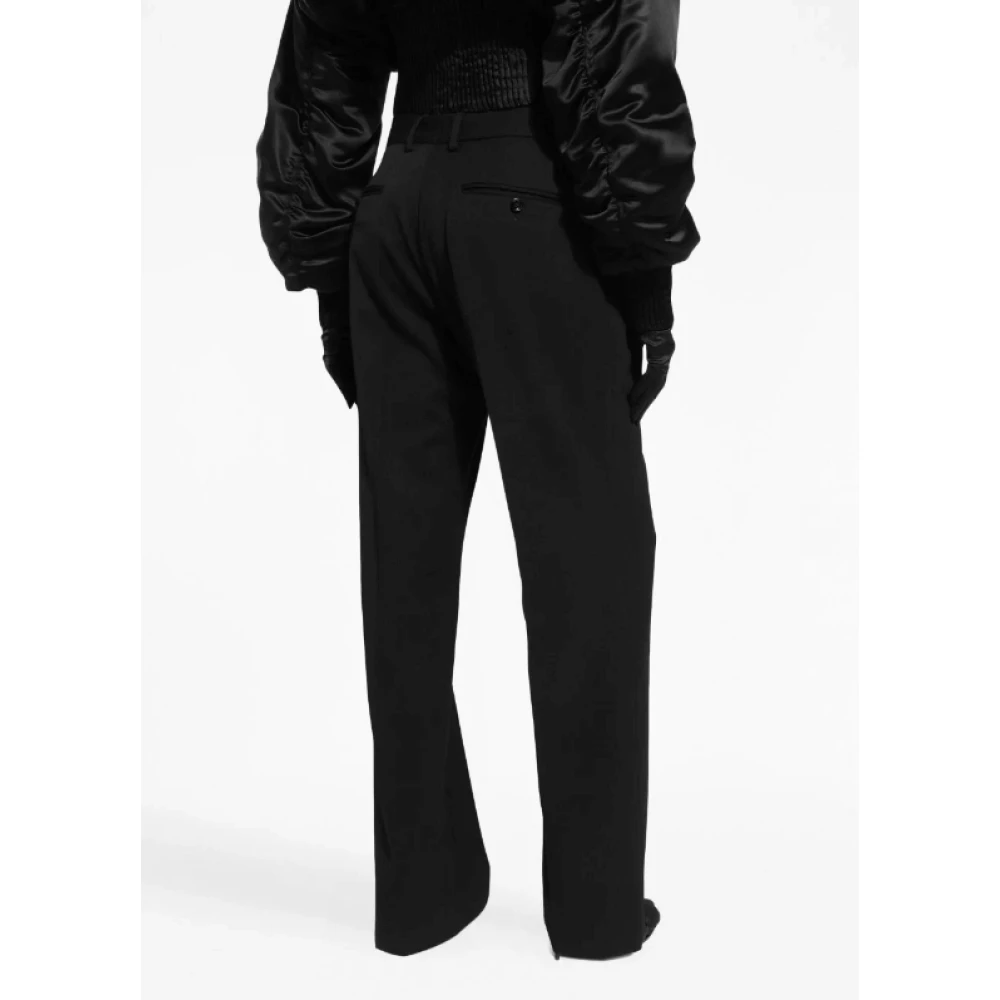 Dolce & Gabbana Zwarte hoge taille broek Black Dames