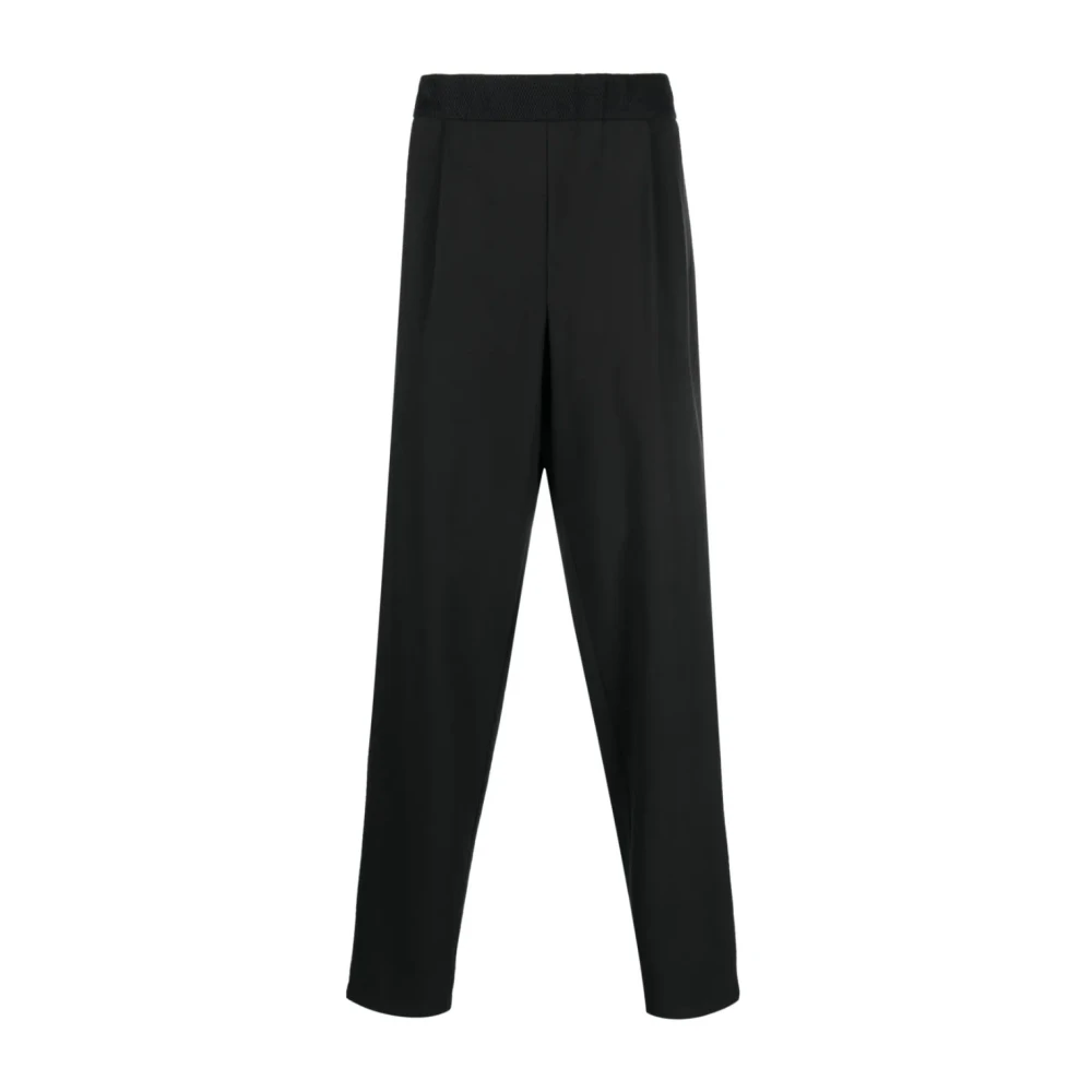 Giorgio Armani Elegante Zwarte Casual Broek Black Heren