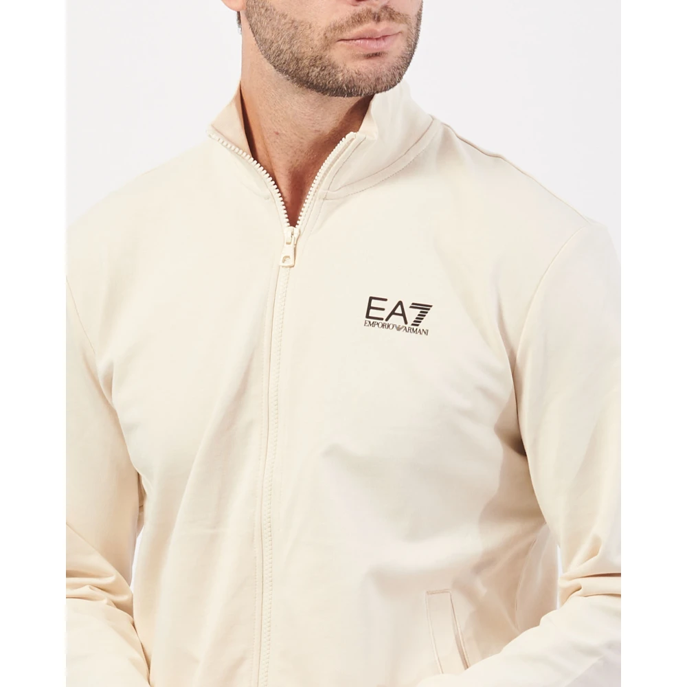 Emporio Armani MultiColour Jurk met Fullzip Sluiting Beige Heren