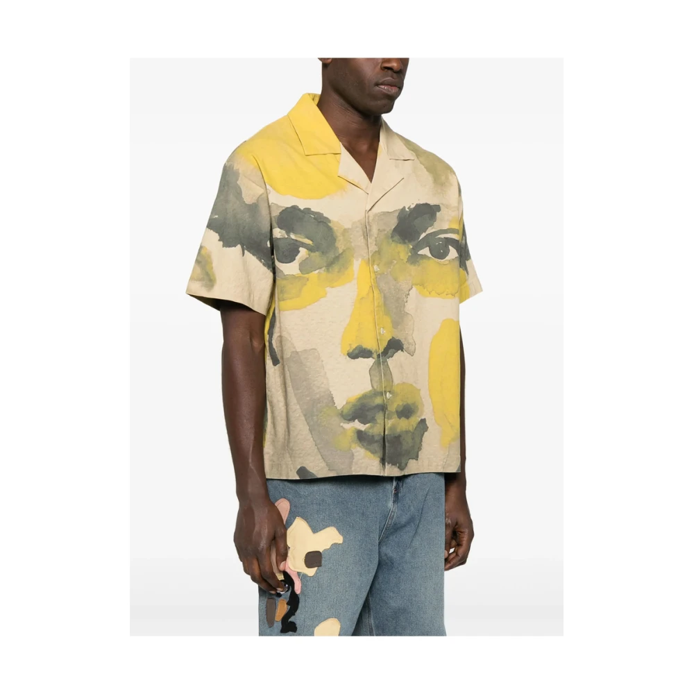 KidSuper Studios Beige Knoopshirt voor Kinderen Multicolor Heren