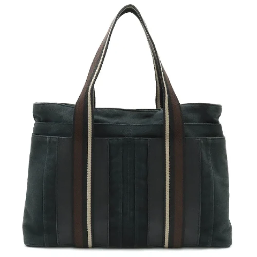 Hermès Vintage Pre-owned Canvas handbags Black Dames