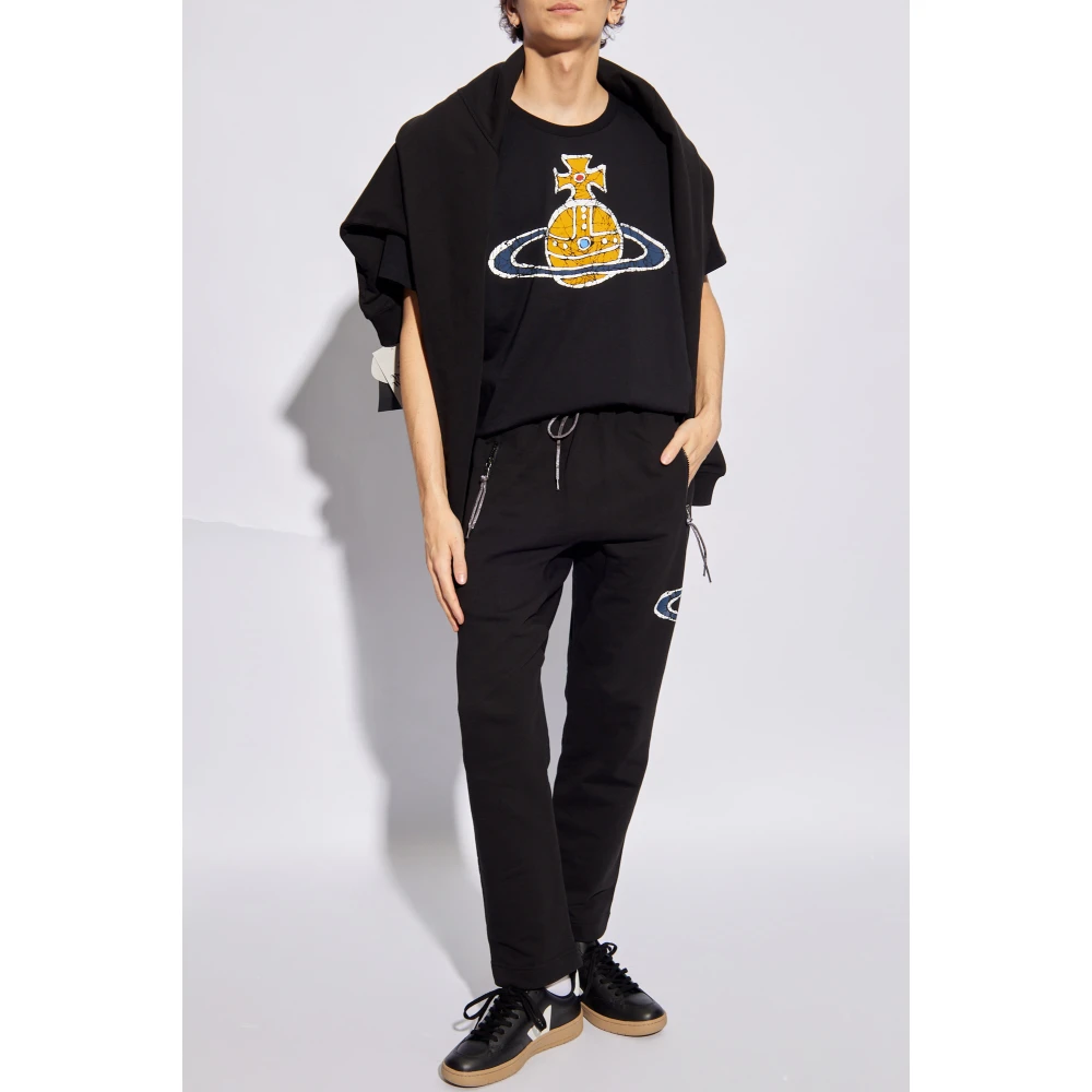 Vivienne Westwood Tijdmachine bedrukt T-shirt Black Heren
