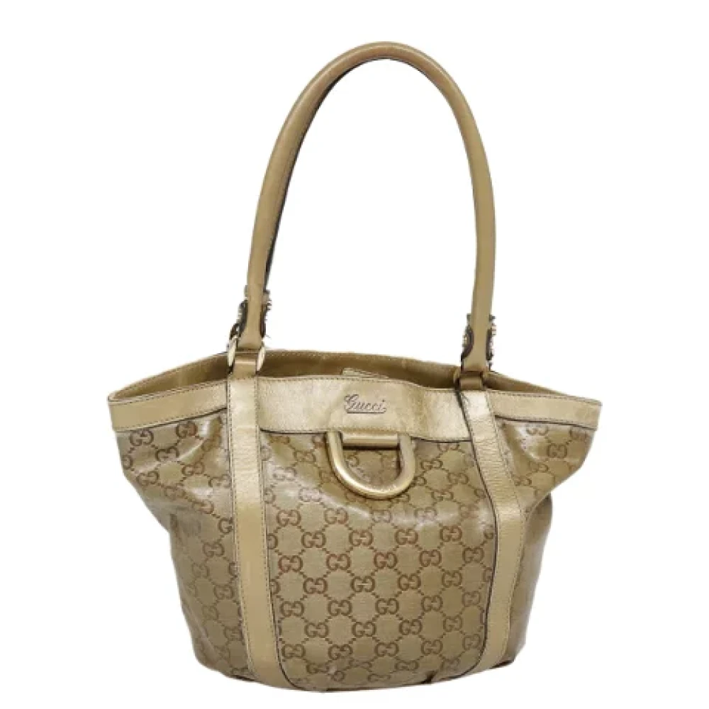 Gucci Vintage Pre-owned Canvas gucci-bags Yellow Dames