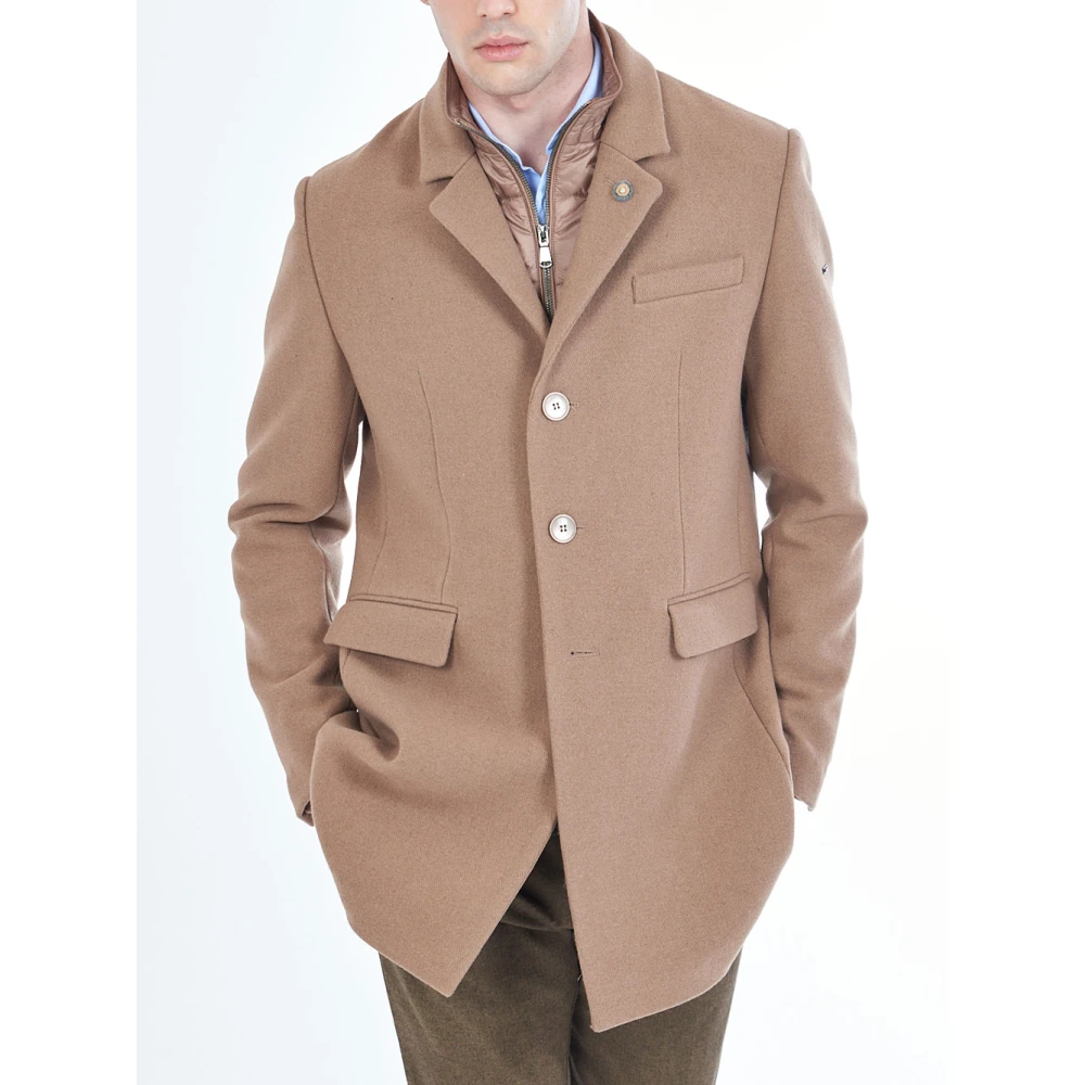 YES ZEE Stijlvolle Jassen Collectie Brown Heren