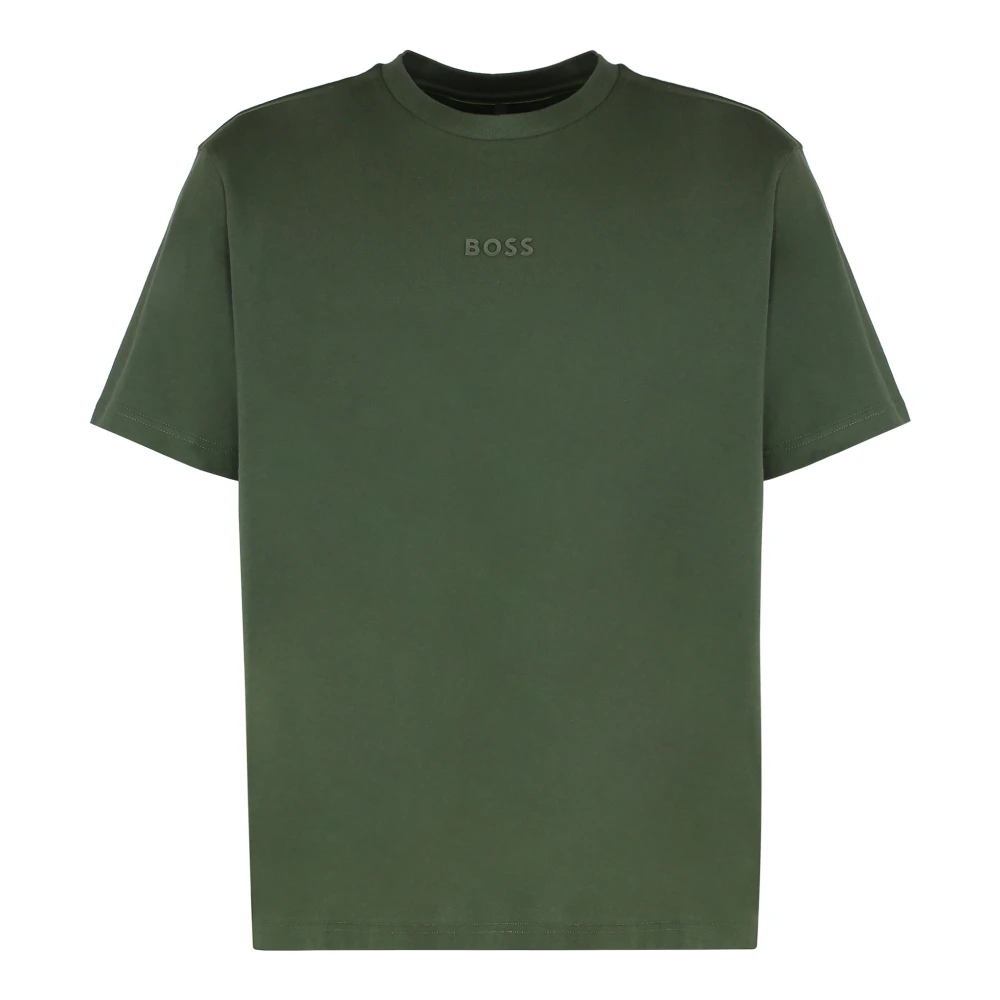 Hugo Men's Green T-Shirts, Xs, Crew Neck T-Shirt