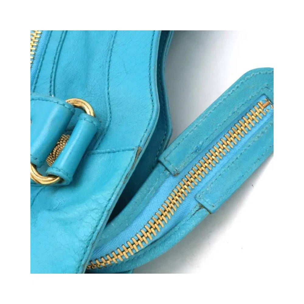 Balenciaga Vintage Pre-owned Leather handbags Blue Dames