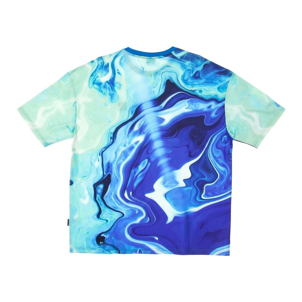 Dolly Noire Blauw Oversized Kort T-shirt Blue Heren