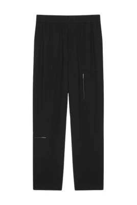 Multi Zip Trousers i ullcrepe
