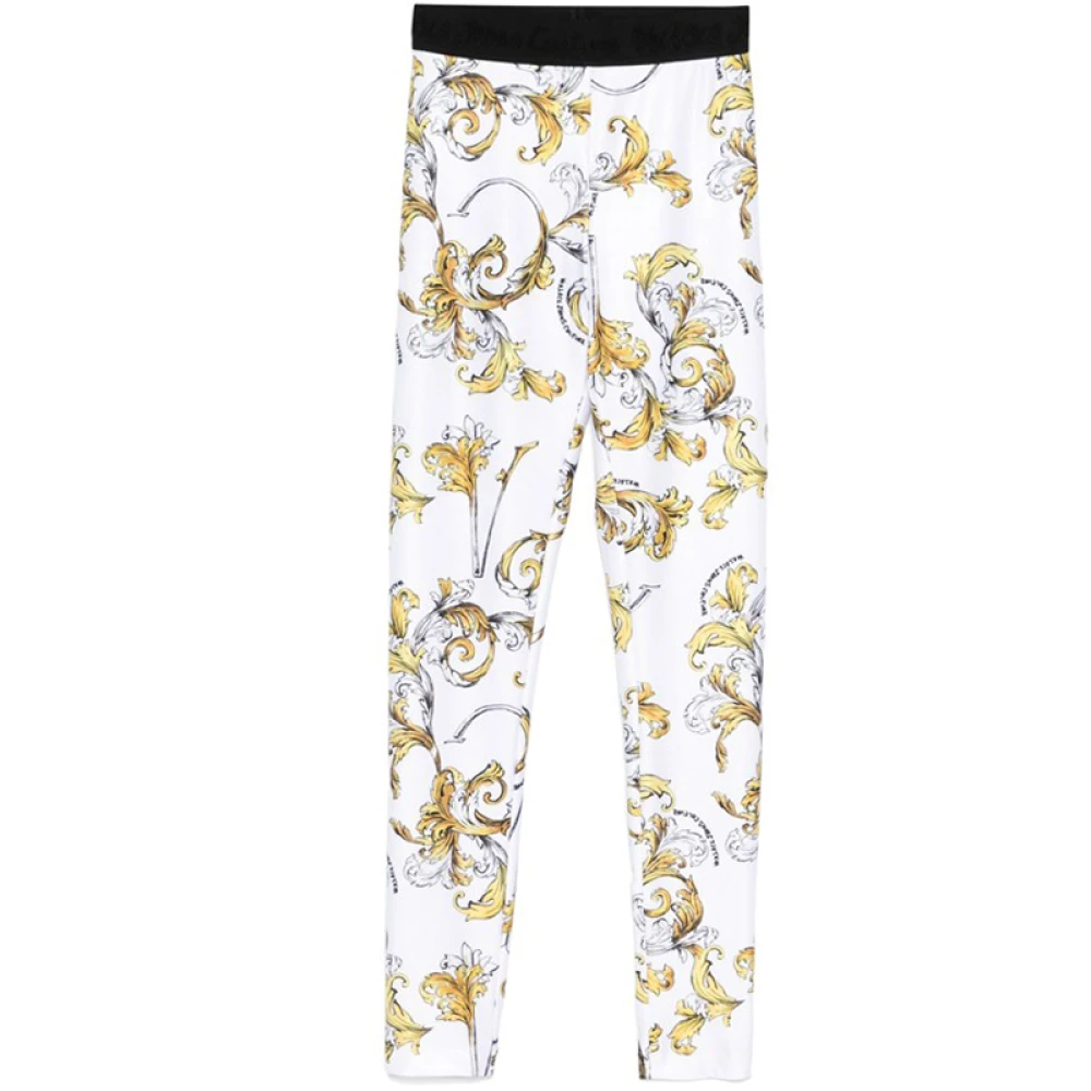 Versace Jeans Couture Barocco Print Logo Leggings Multicolor Dames