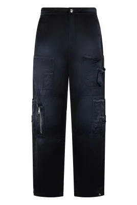 Satin Cargo Pants