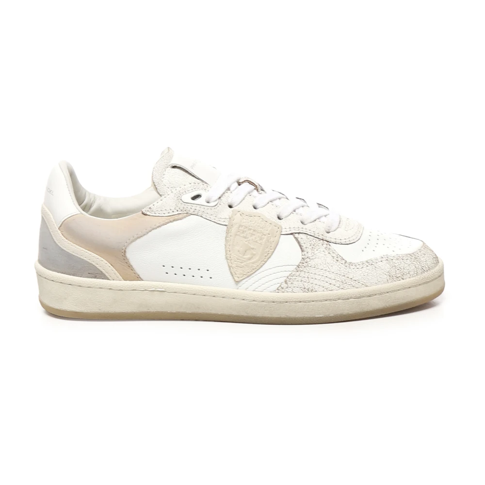 Philippe Model Women's White Trainers With Suede Details