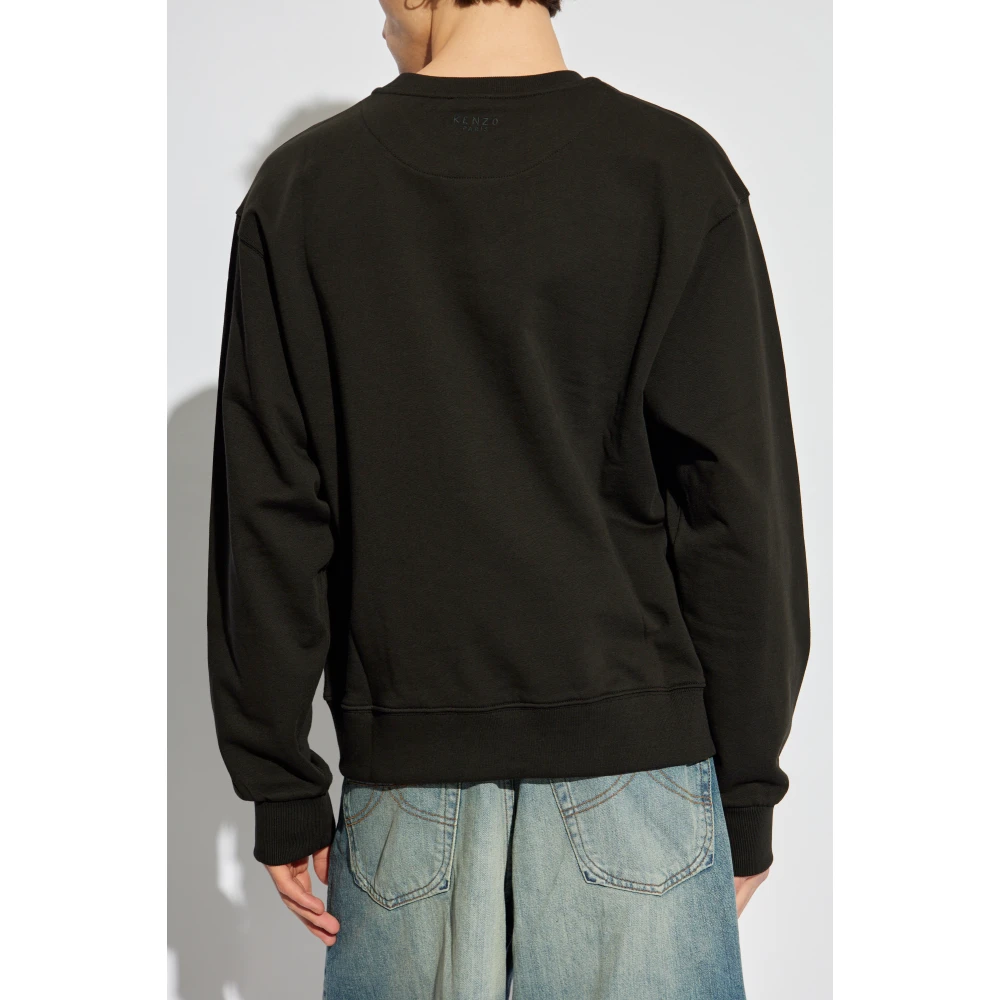 Kenzo Sweatshirt met geborduurd logo Black Heren