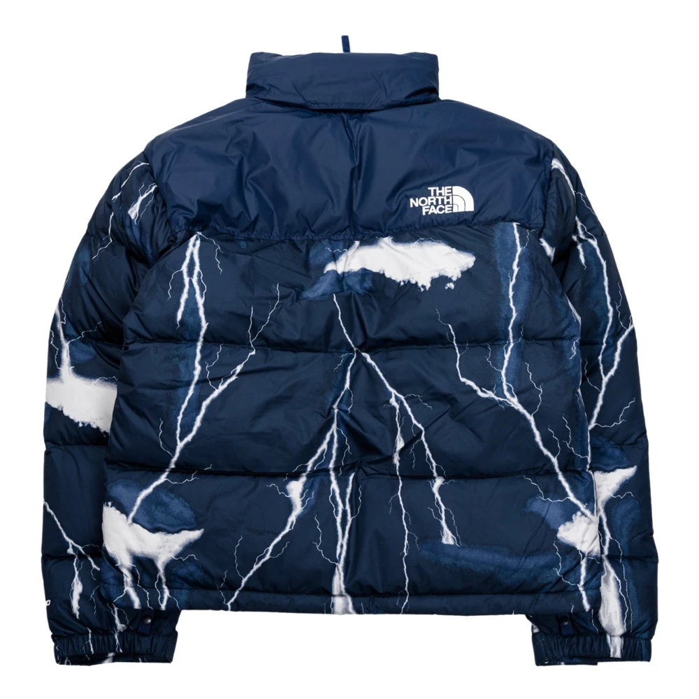 The North Face Retro Nuptse Jas in Blauw Multicolor Heren