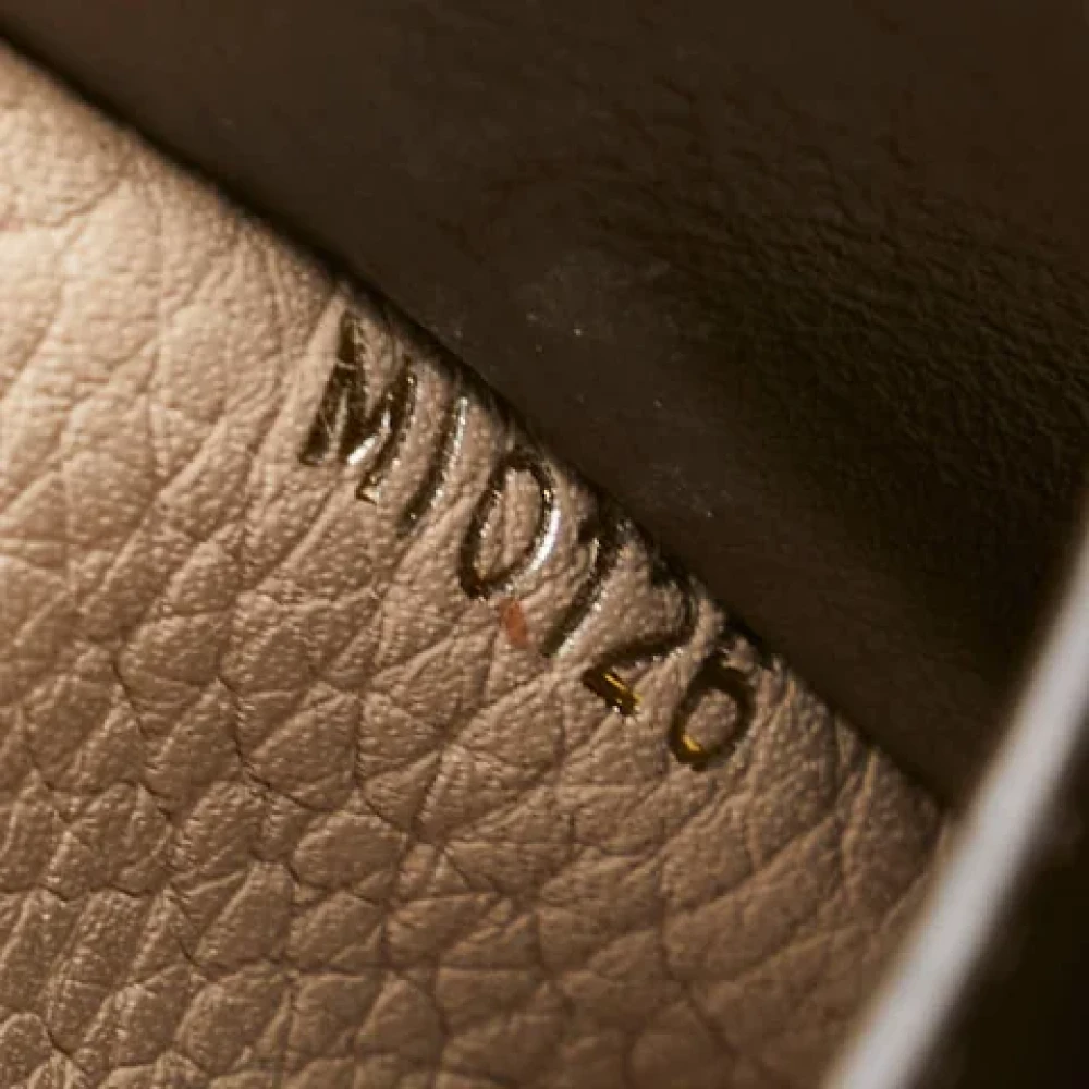 Louis Vuitton Vintage Pre-owned Leather wallets Beige Dames