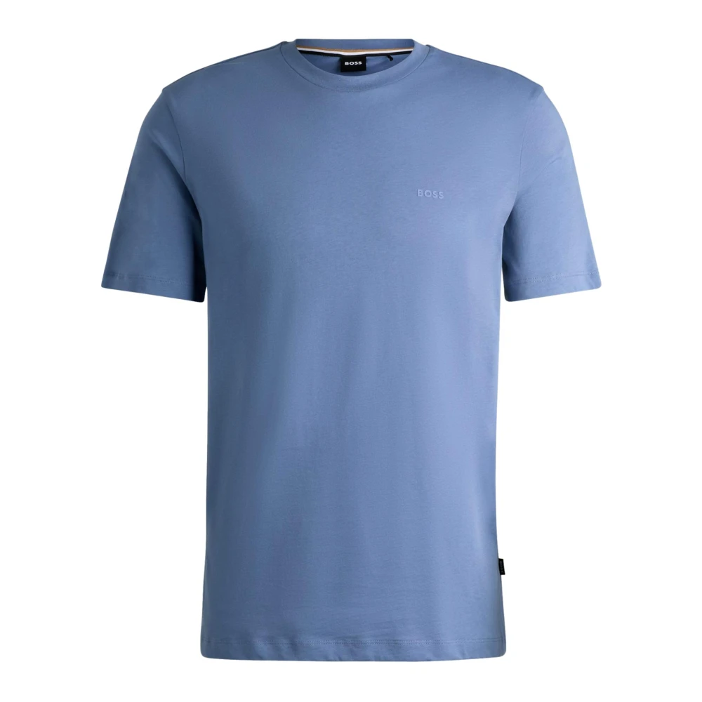 Hugo Men's Blue T-Shirts, Xl, Cotton Logo Print T-Shirt Thompson