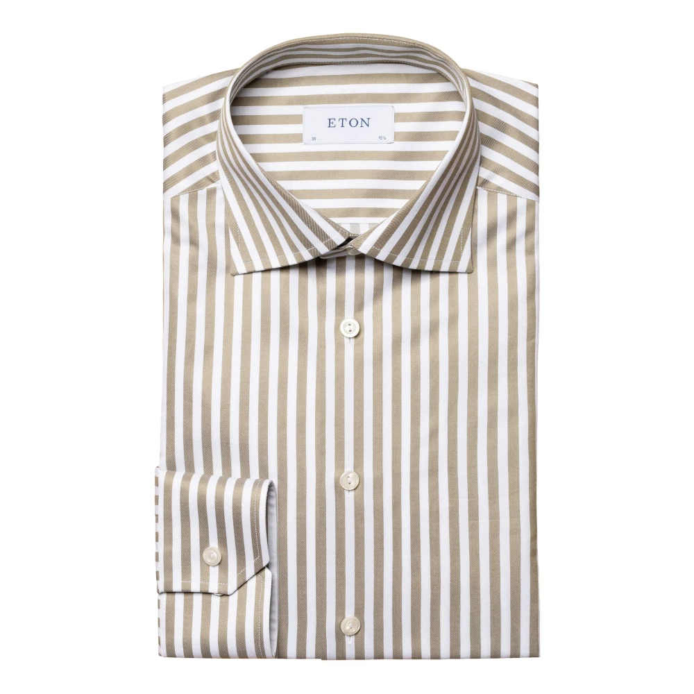 Eton Green Formal Shirts, Male, 4XL, Long Sleeve Formal Shirt