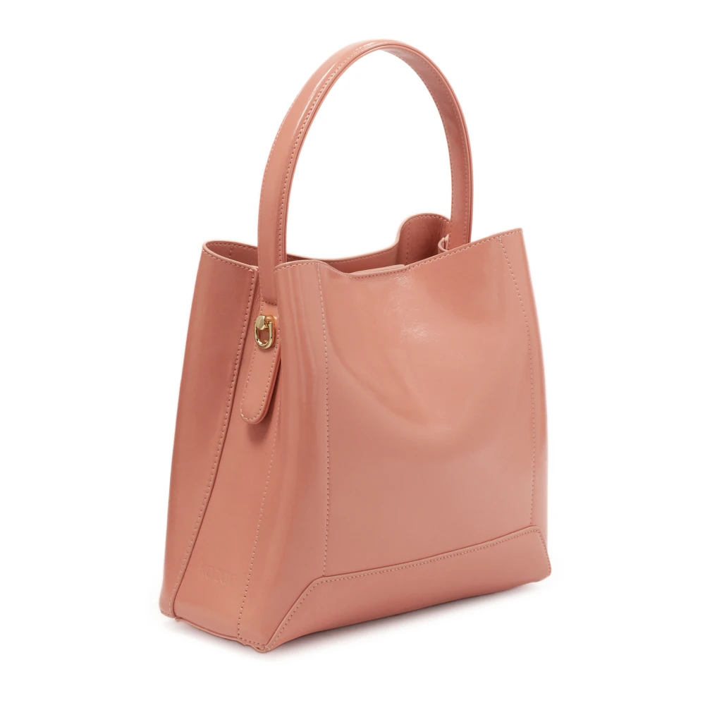 Kazar Elegante roze handtas met stijve constructie Pink Dames