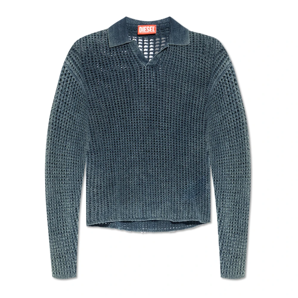 Knitwear > V-neck Knitwear - - Diesel - Modalova