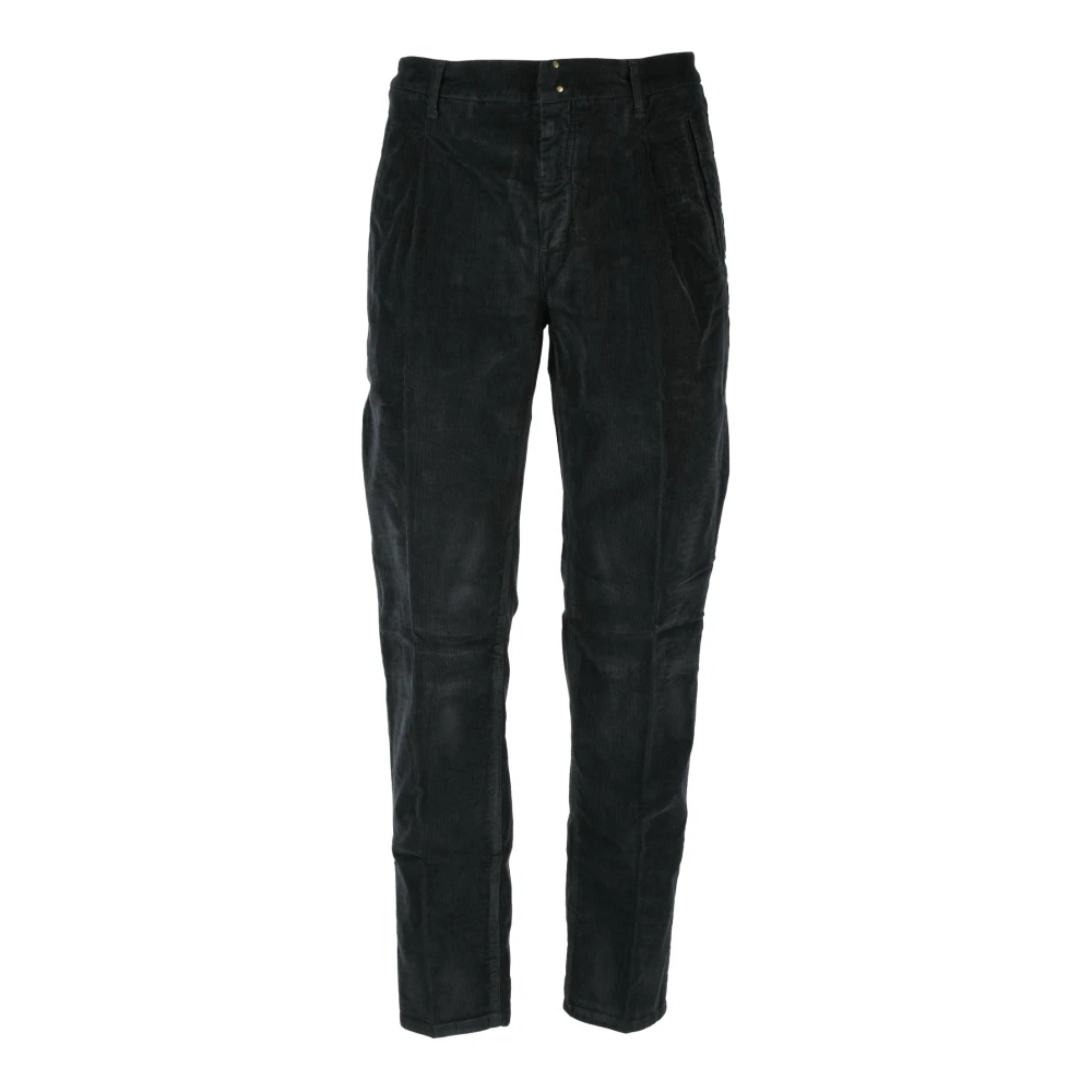 Incotex Uomo Nero - Pantalone In Velluto - Trousers - W32