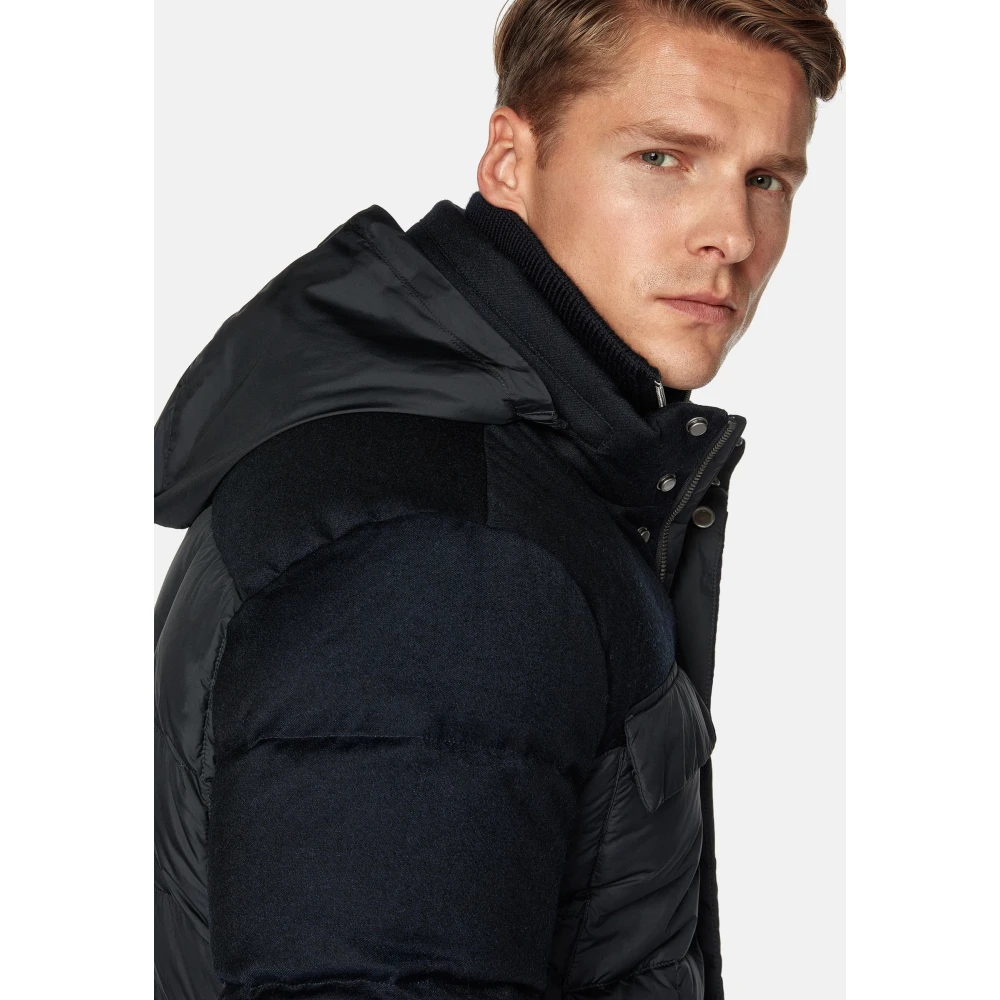 Boggi Milano Flyn Flannel en Feather Tech Bomberjack Blue Heren