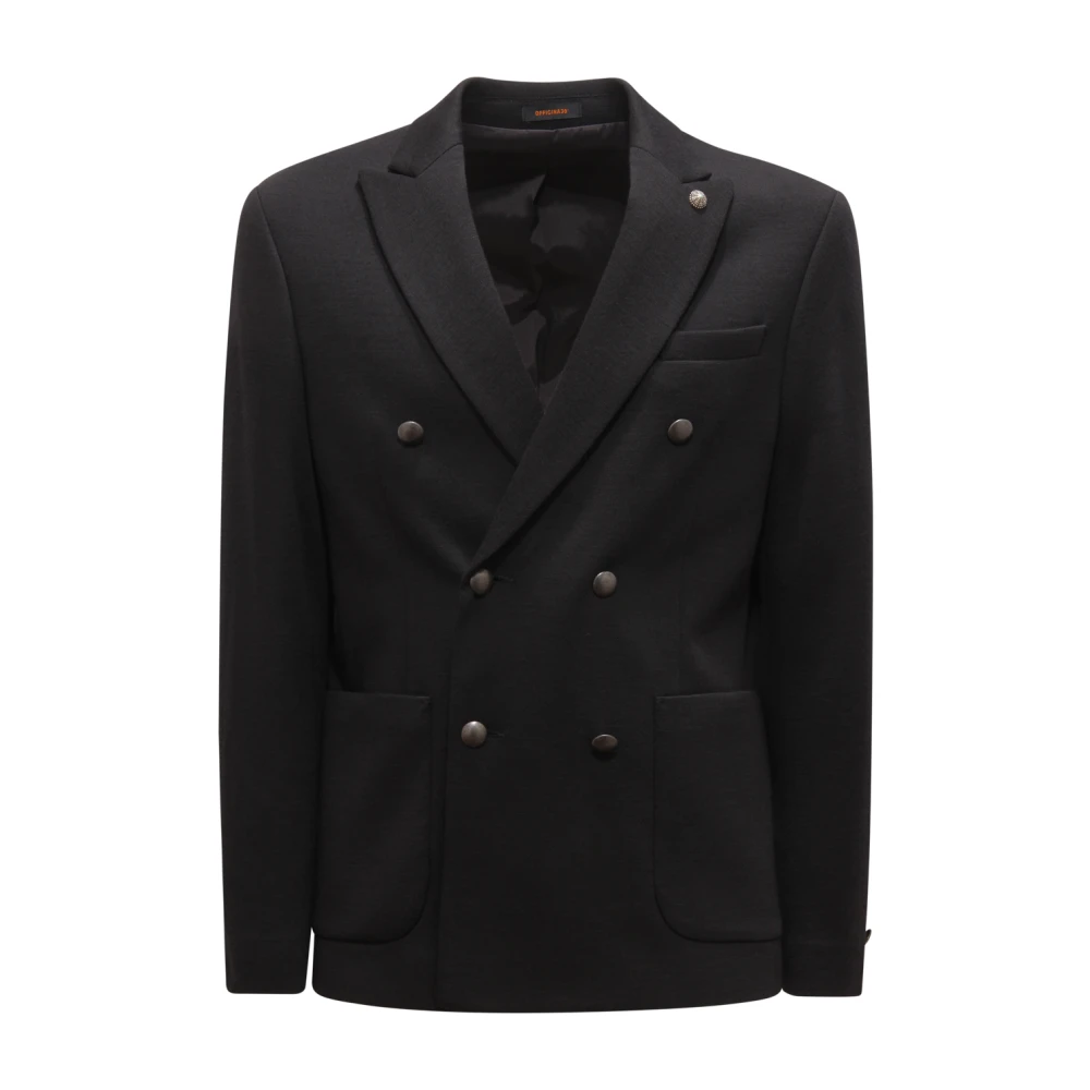 Officina36 Black 1167Dp Tadeo Jacket - Male - Blazers - S - Jackets
