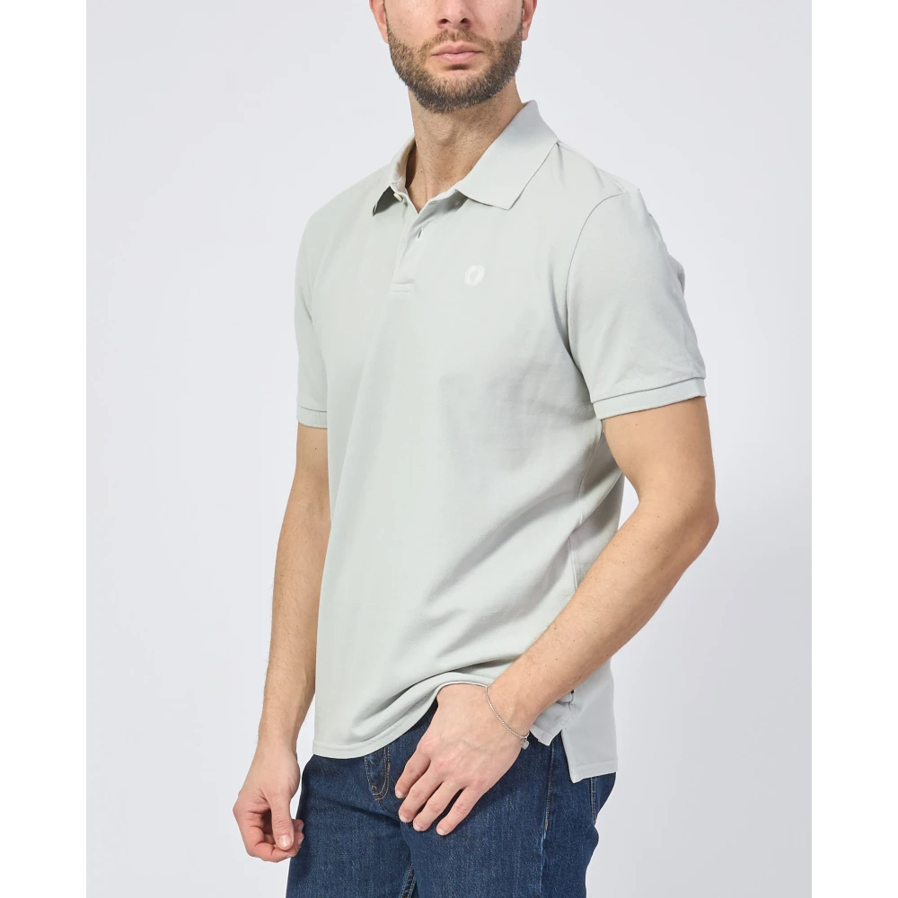 Ecoalf Biologisch Katoen Blauw Poloshirt Blue Heren