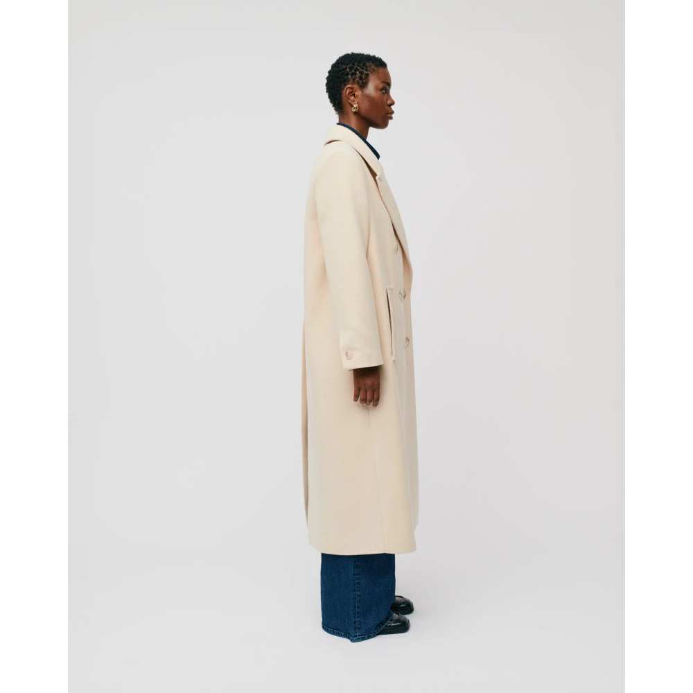 IVY OAK Oversized Boxy Winterjas Beige Dames