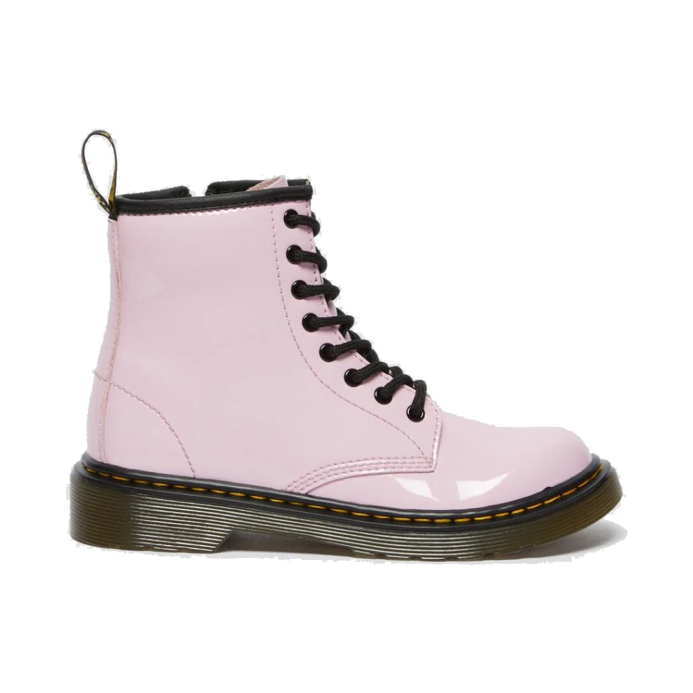 Dr. Martens Original 1460 Junior Ljusrosa Patent Lamper Stövlar Pink, Flicka