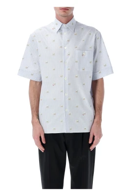 Oxford Cotton Shirt med Le Chat de la Maison-tryck