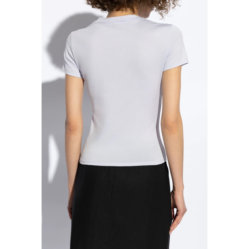 Theory Katoenen t-shirt Purple Dames