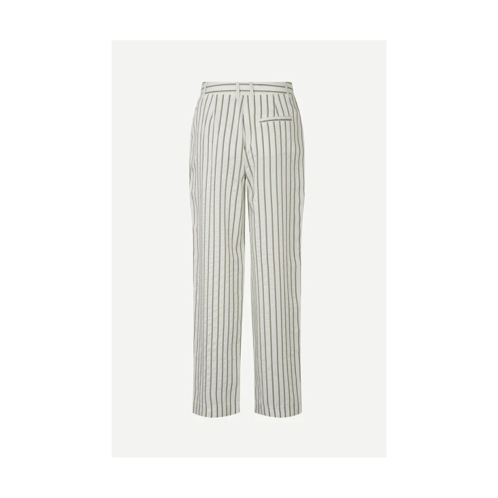 Samsøe Gestreepte Mid-Waist Broek Multicolor Dames