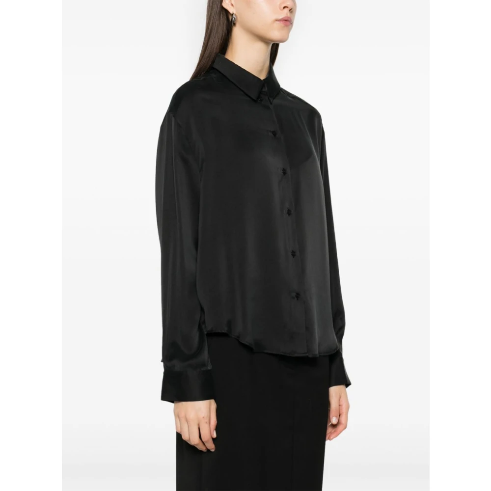 Birgitte Herskind Zwarte Zijden River Shirt Black Dames