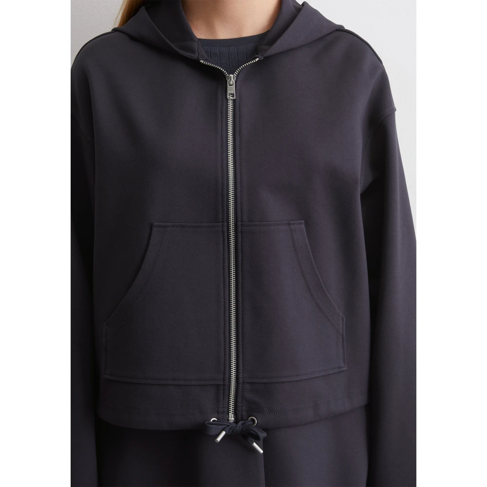 Marc O'Polo Hoodie met rits normaal Blue Dames