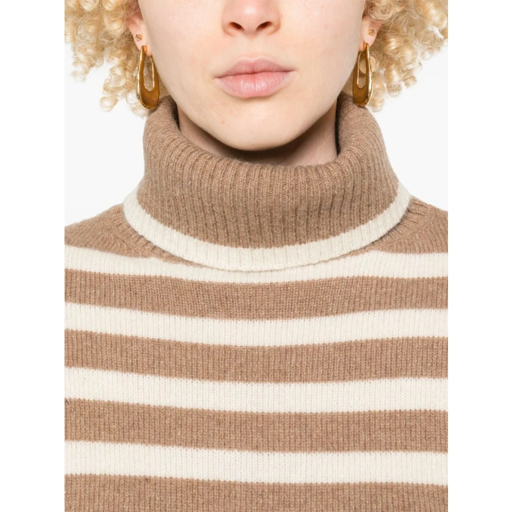 Semicouture Woestijn Ivoor Dolcevita Odette Top Brown Dames