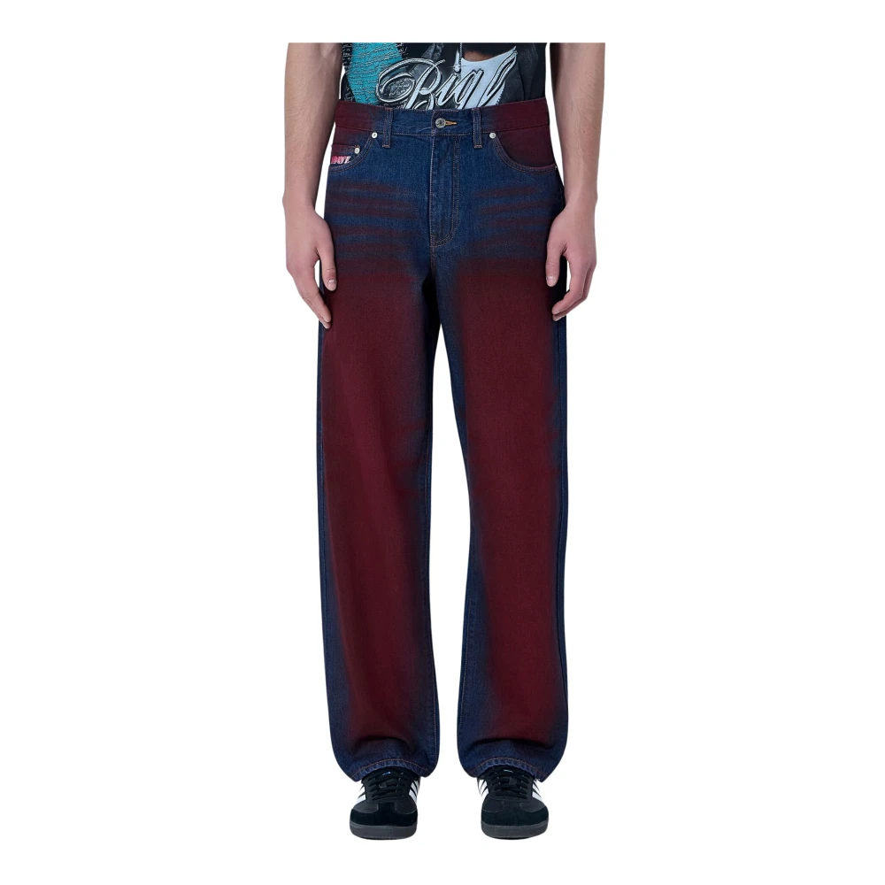 Awake Ny Men's Red Orchard Street Jeans - Straight Fit Jeans - W32 - Jeans