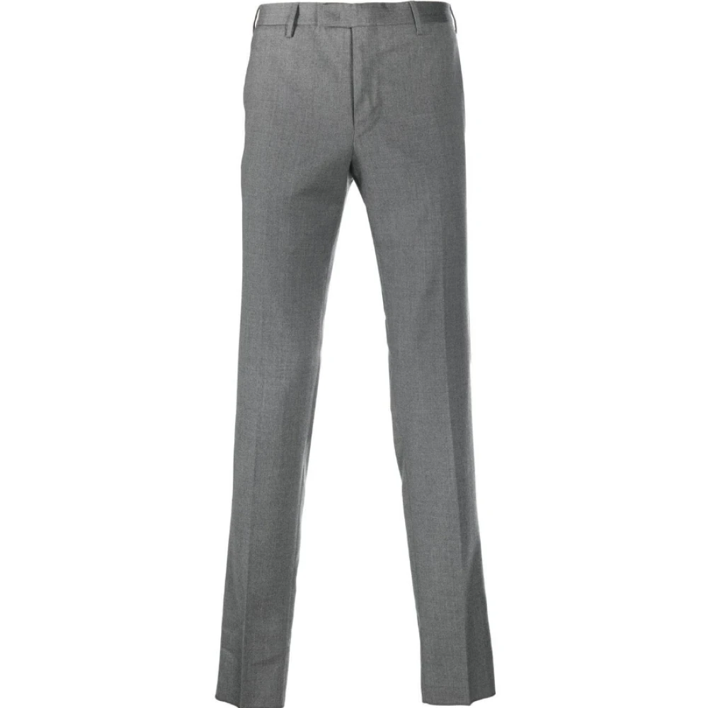 PT Torino Slim Fit Wollen Broek Grijs Gray Heren