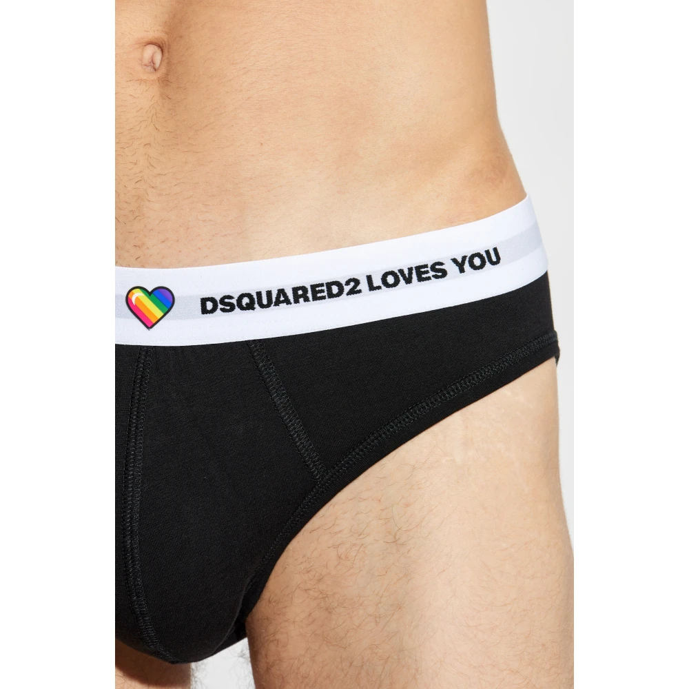Dsquared2 Logo briefs Black Heren