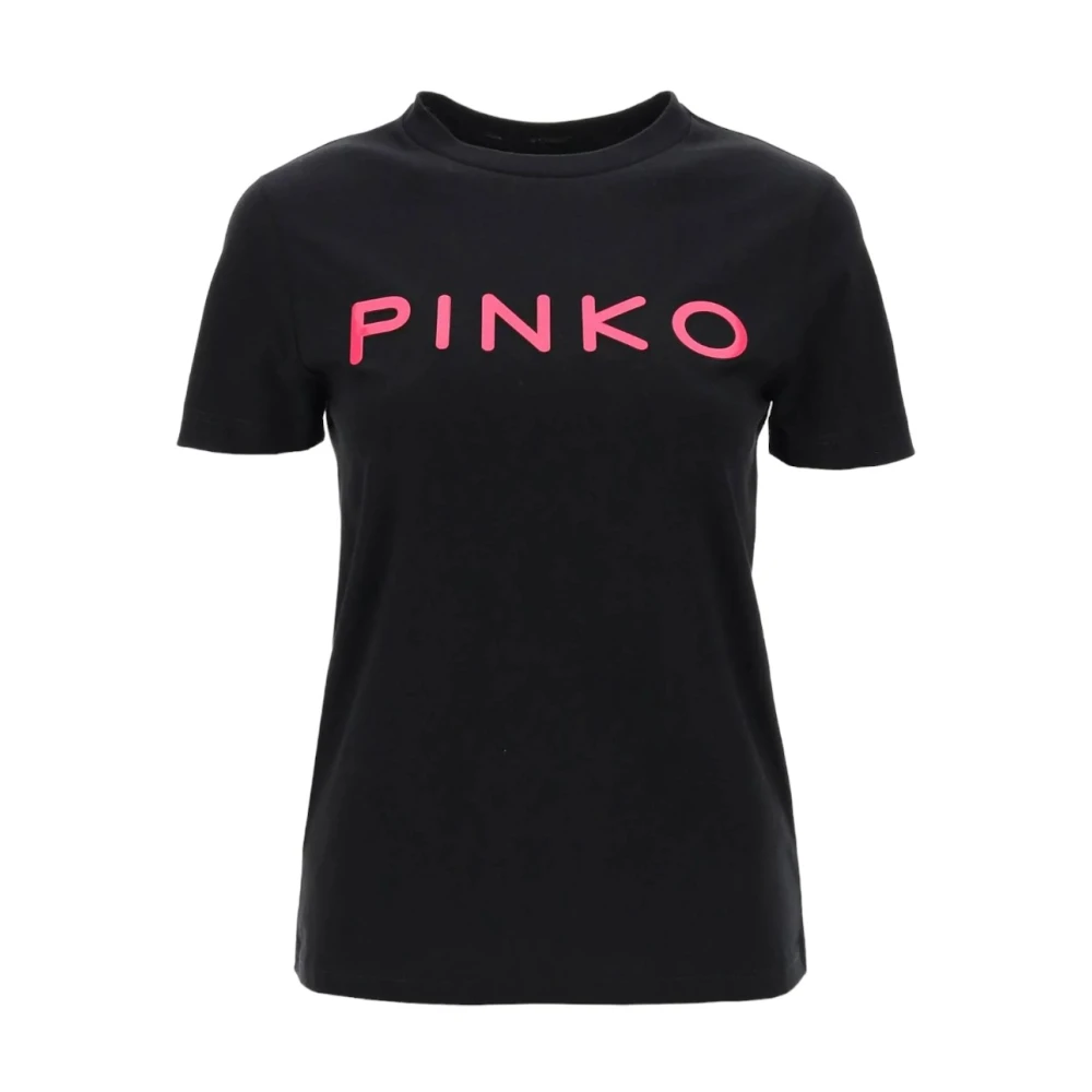Pinko Casual Katoenen T-shirt voor Dagelijks Gebruik Black Dames