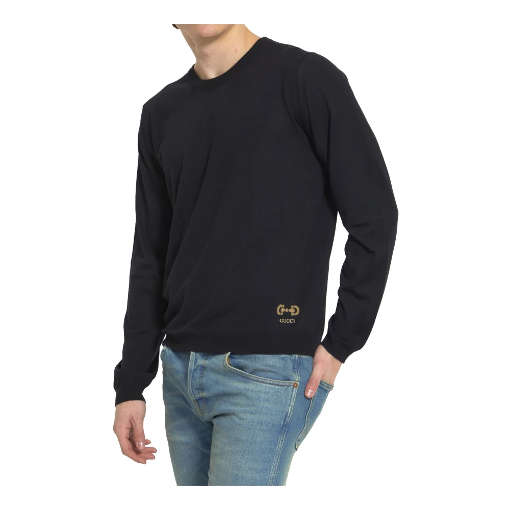 Gucci Wollen Sweatshirt Black Heren
