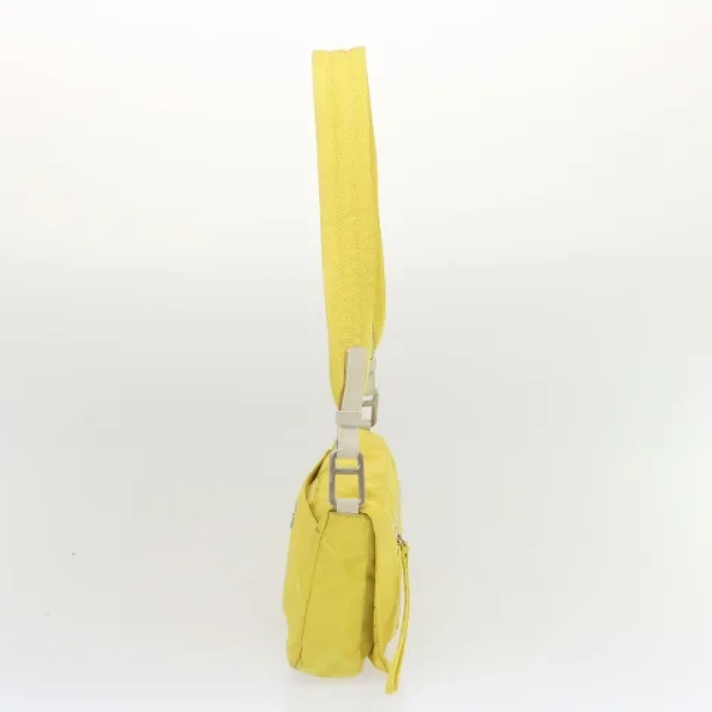 Prada Vintage Pre-owned Nylon prada-bags Yellow Dames