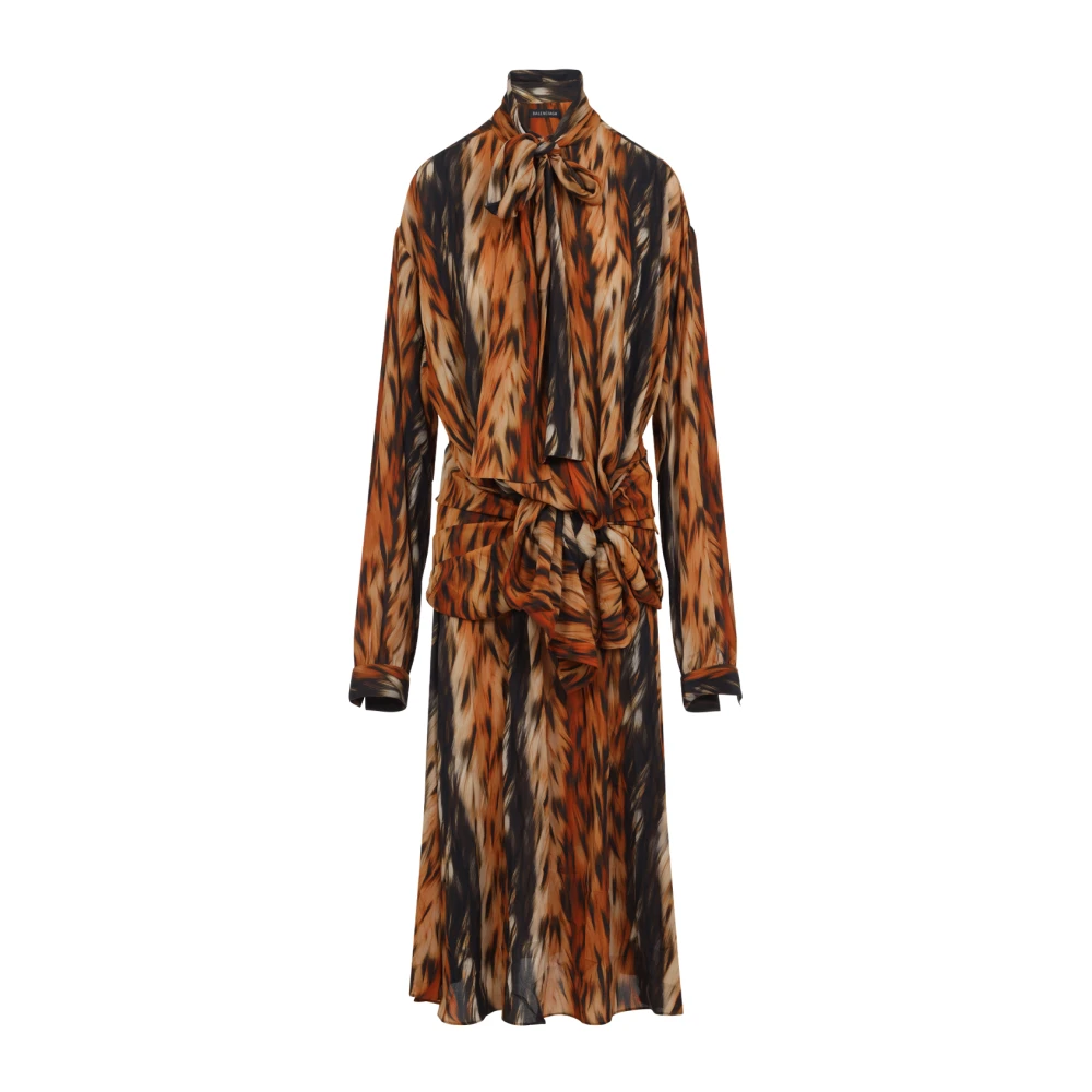 Balenciaga Bruine Jurk voor Vrouwen Multicolor Dames