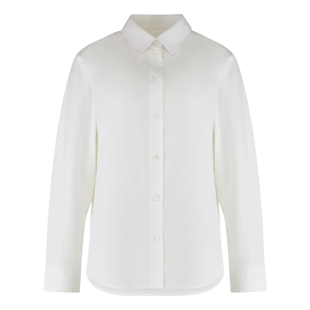 Burberry Women's White Long-Sleeve Shirt